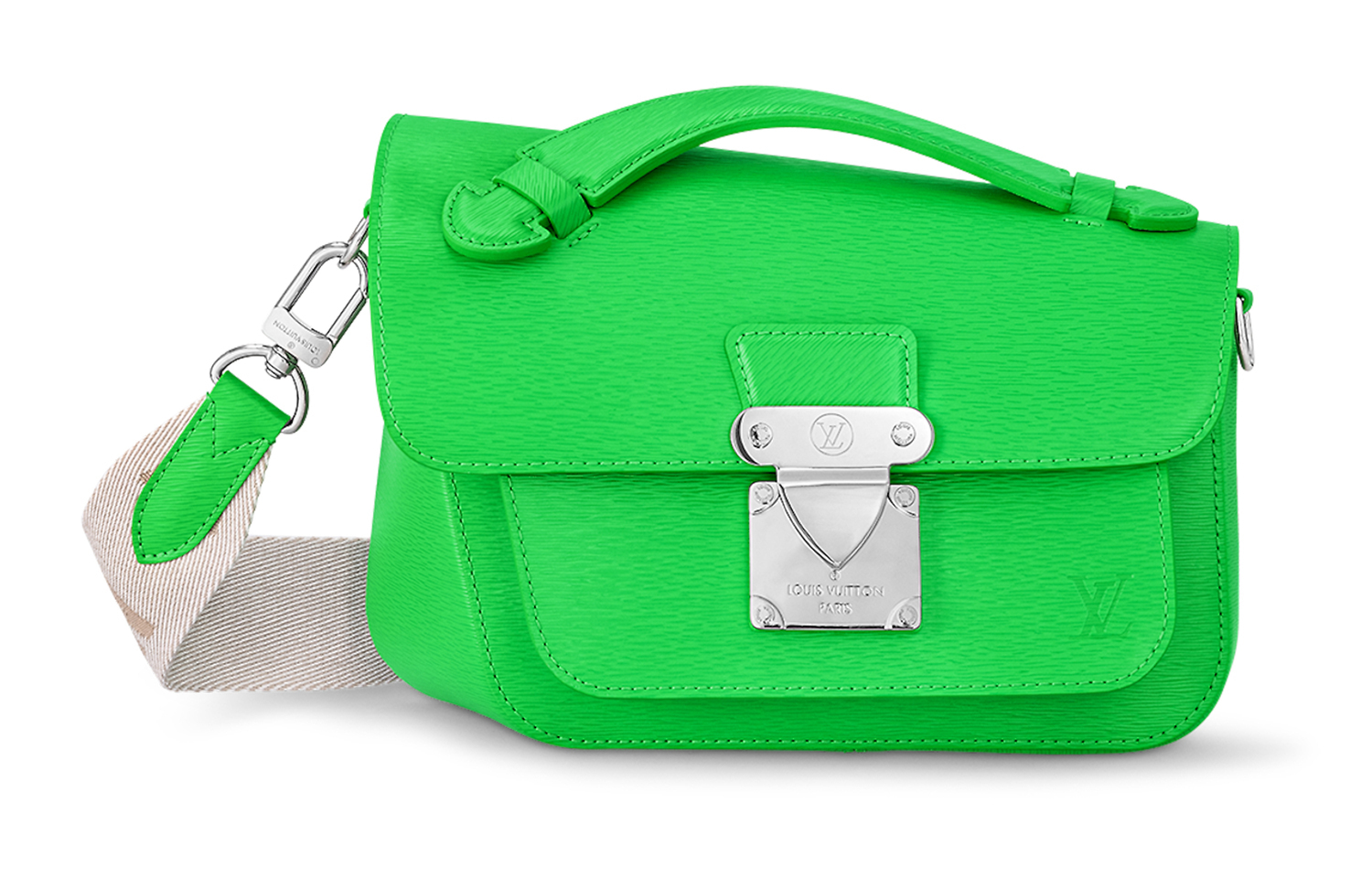 

LOUIS VUITTON Сумка через плечо мужская кожаная зеленая