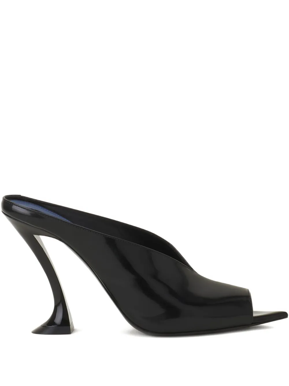 Босоножки Midnight Step на скульптурном каблуке Lanvin, черный
