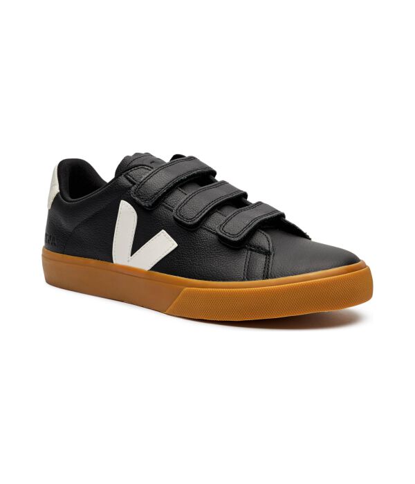 

Кожаные кроссовки с логотипом Ресифи Veja, черный