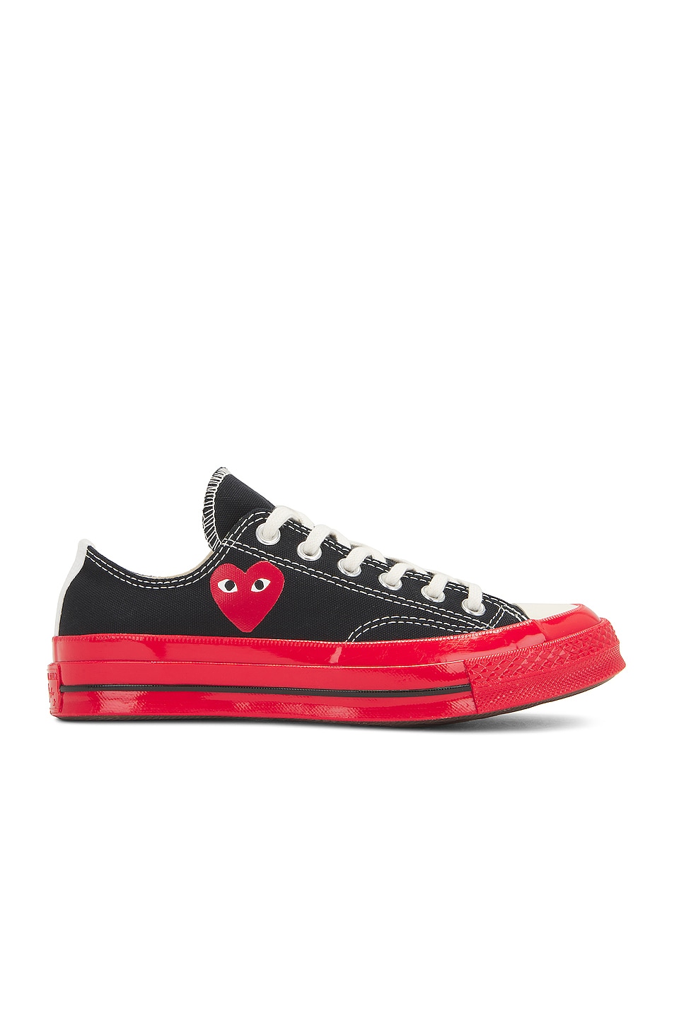 

Низкие кеды Converse с красной подошвой Comme Des Garcons Play, черный