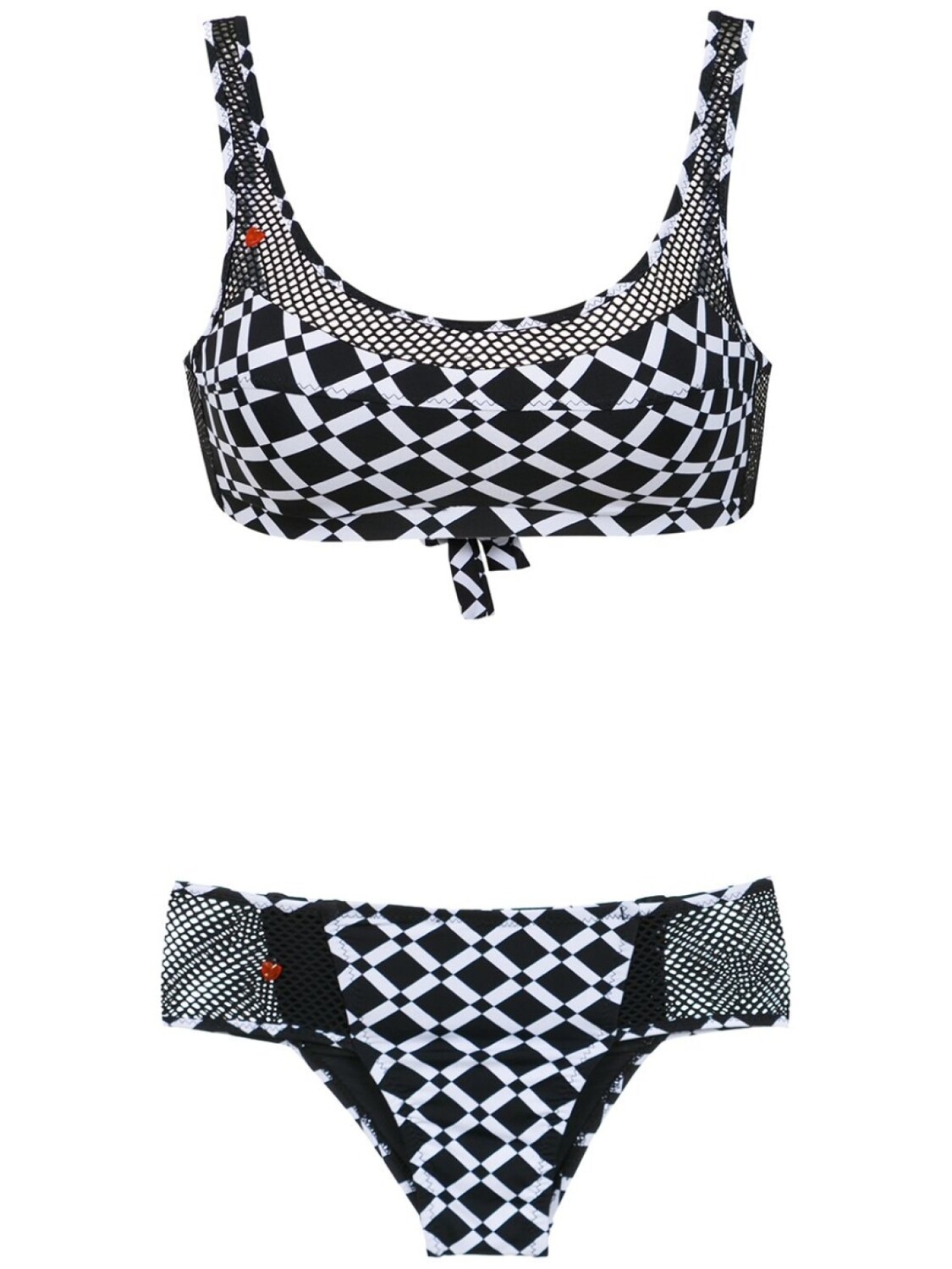 

Amir Slama printed bikini, черный