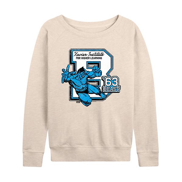 

Женская футболка с длинным рукавом x-men beast '63 french terry Marvel, Beige