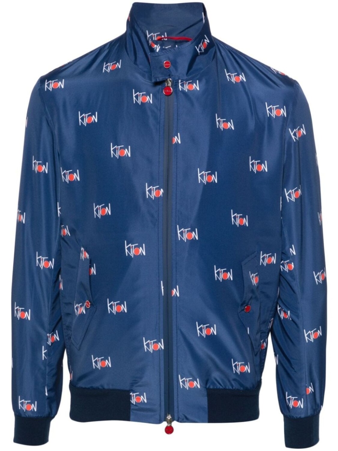 

Kiton легкая куртка с логотипом, синий