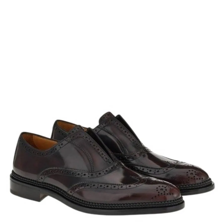 Кожаные оксфорды Ferragamo Gaudino, фиолетовый — фото 2