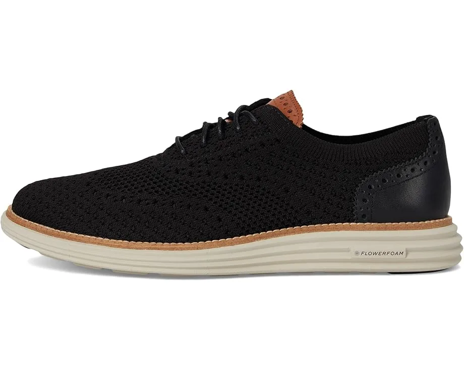 Оксфорды Cole Haan Original Grand Remastered Stitchlite Oxford, Black/British Tan/Silver Lining — фото 4