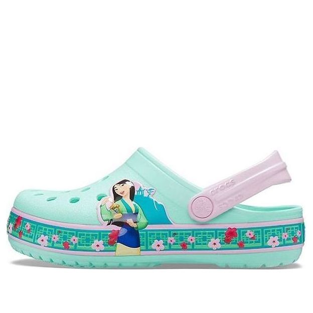 

Сандалии Crocs Funny Pattern Small Crocs Outdoor Sports Big Boys Mint Green Sandals, зеленый