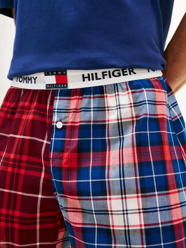 Пижамный комплект Heritage из хлопка, синий/разноцветный Tommy Hilfiger — фото 4