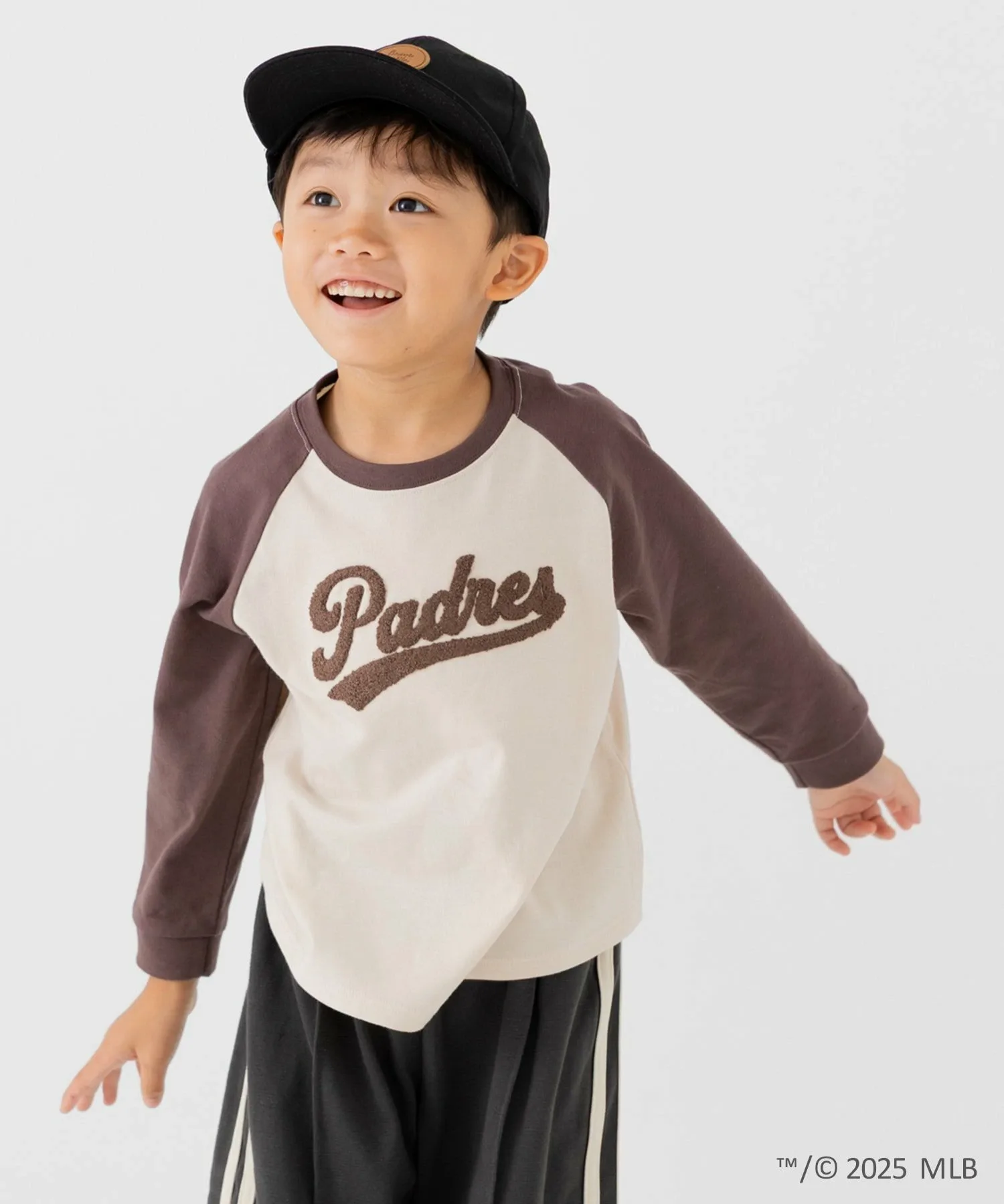 Футболка с длинными рукавами реглан Mlb, brown