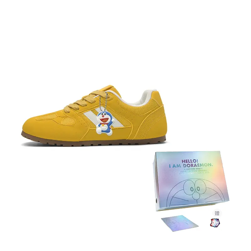 

Doraemon Дораэмон мужские низкие кеды повседневные сырно-желтые, цвет Cheese Yellow