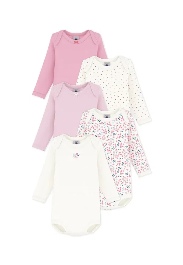 Набор из 5 боди Petit Bateau, разноцветный