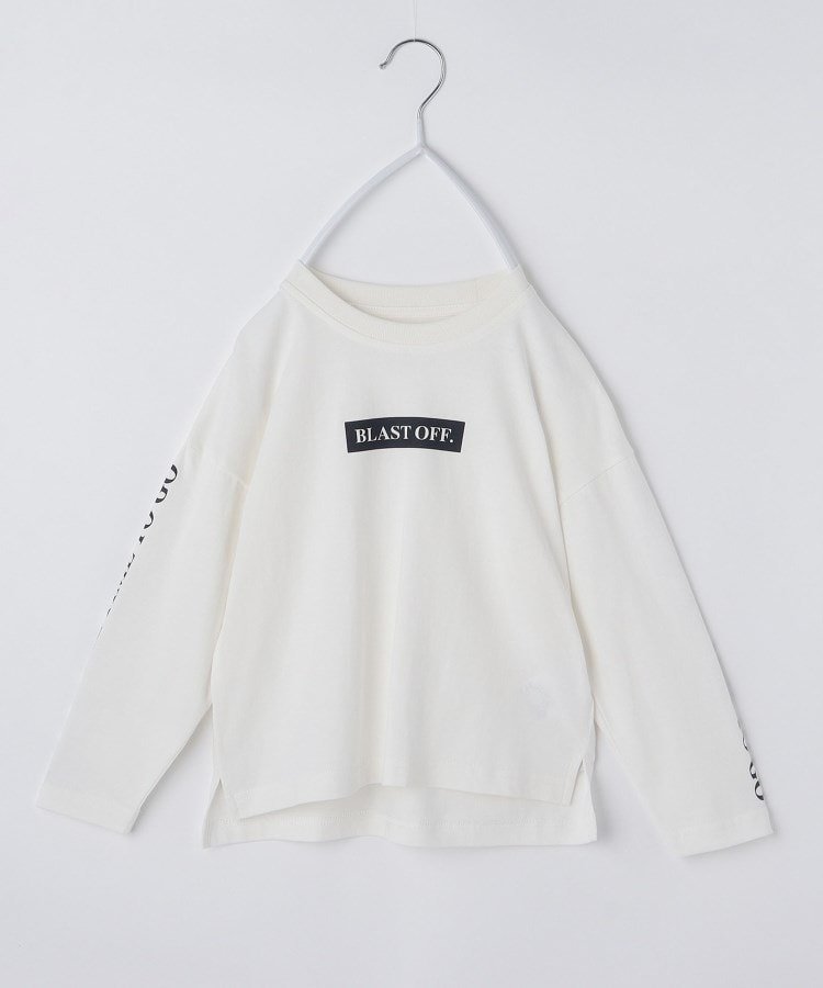 Хлопковая футболка с длинными рукавами / машинная стирка THE SHOP TK, Off-white (003)