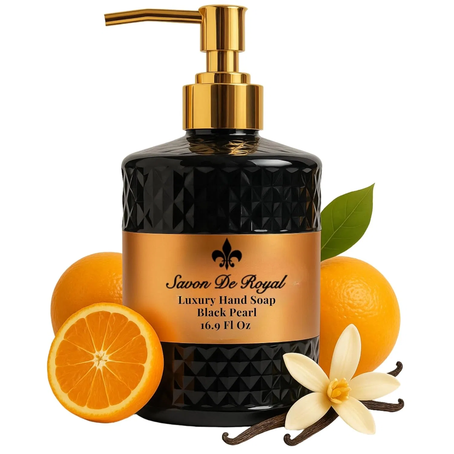 Жидкое мыло для рук «Black Pearl» с ароматом апельсина от Savon De Royal Savon De Royal