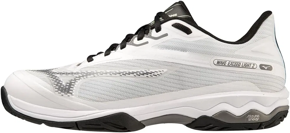 Кроссовки мужские Mizuno Wave Exceed Light 2 AC, White-metallic Grey