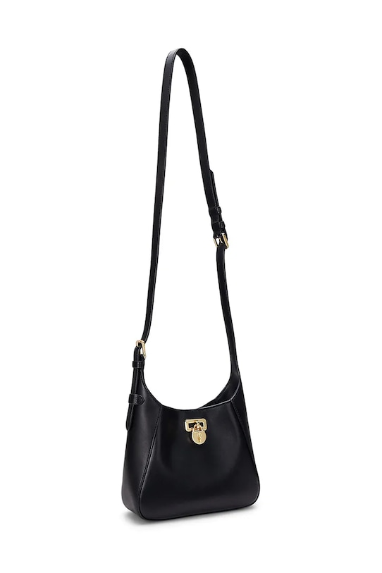 

Кожаная сумка Lauren Ralph Lauren, черный
