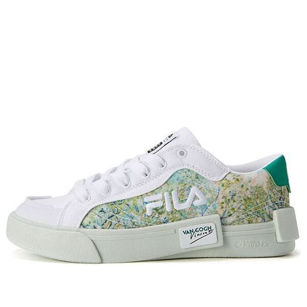 

Кроссовки x van gogh skate shoes 'green white' Fila, белый