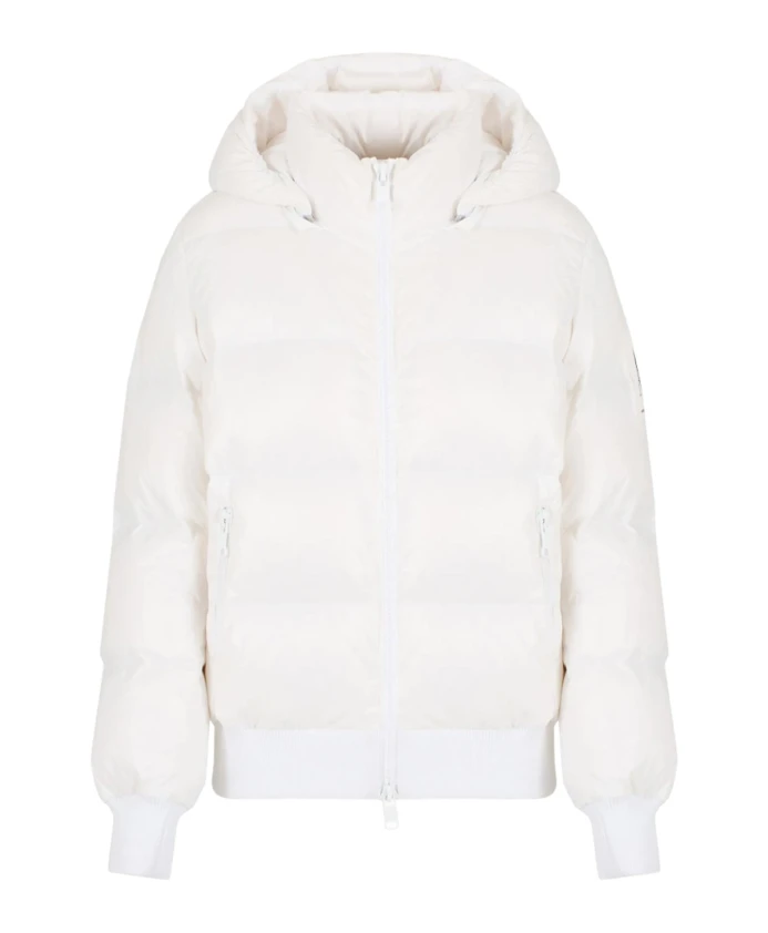 

Утепленное пальто с капюшоном Armani Exchange, белый