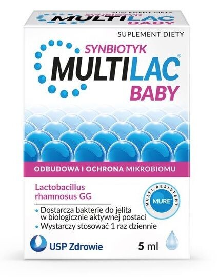 

Multilac Baby пробиотические капли, 5 ml