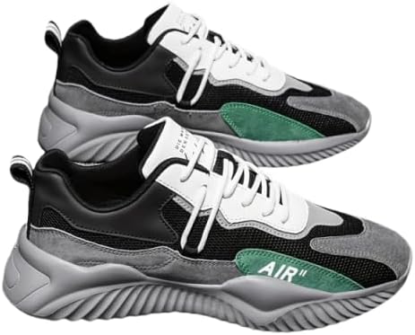 

Дышащие и износостойкие мужские кроссовки на шнуровке, легкие мужские повседневные спортивные обувь Azttoztto, темно-зеленый