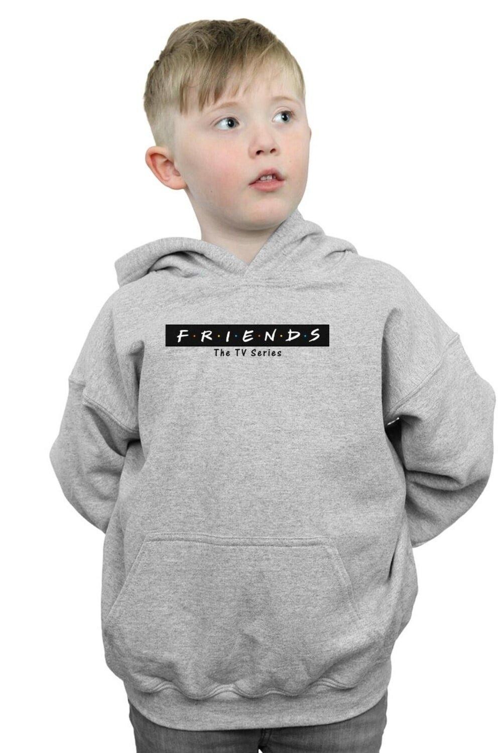 

Худи с логотипом Block Hoodie Friends, серый
