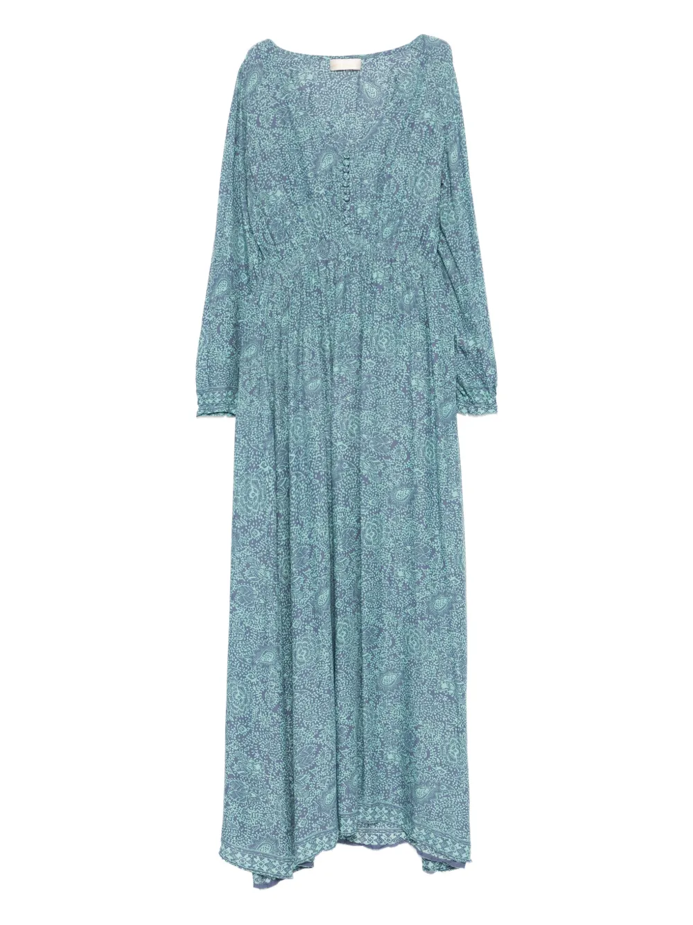 

Платье Shangri с пуговицами и принтом Natalie Martin, синий