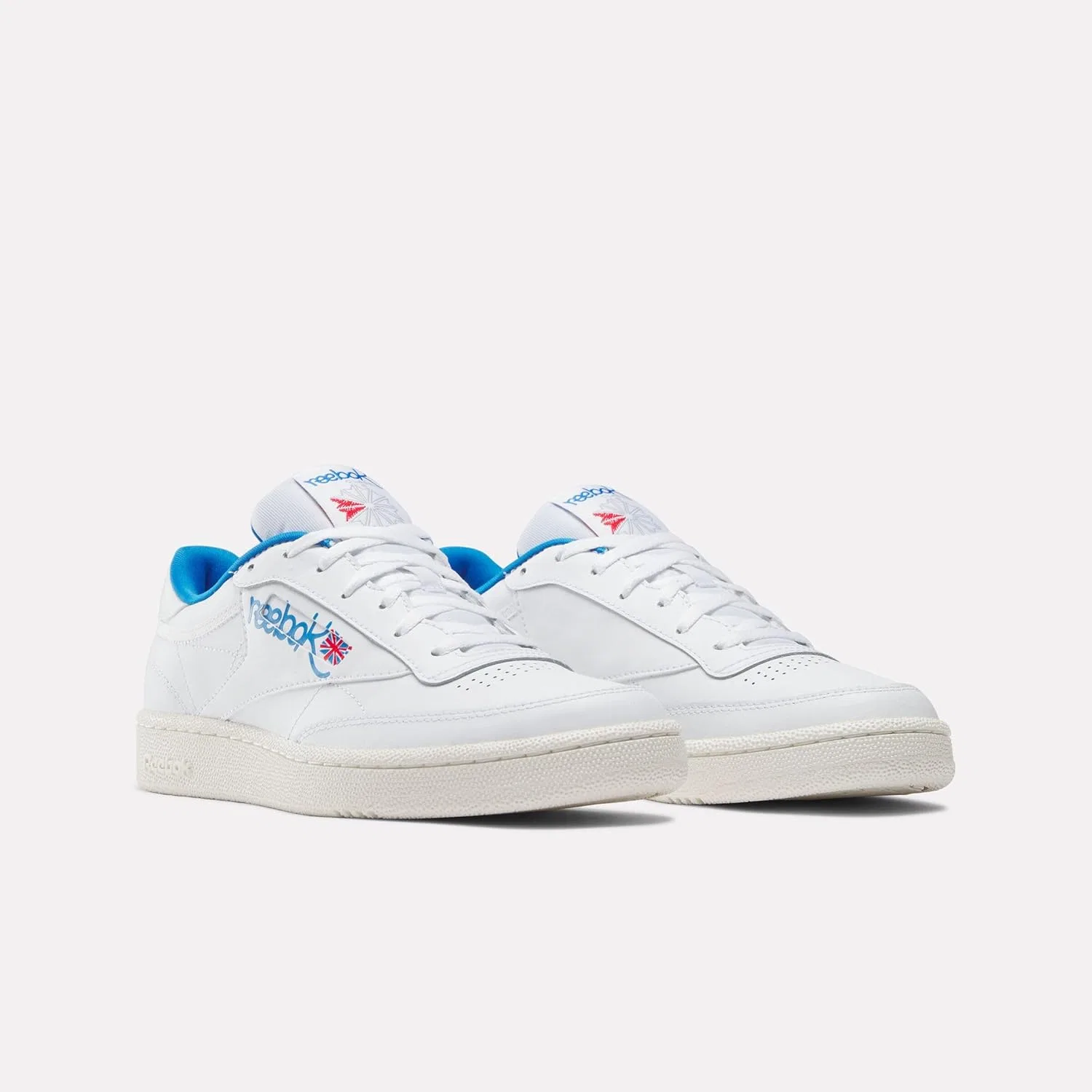 Кроссовки Reebok Unisex Club C 85 OldSneaker, Ftwwht Chalk Kinblu — фото 2
