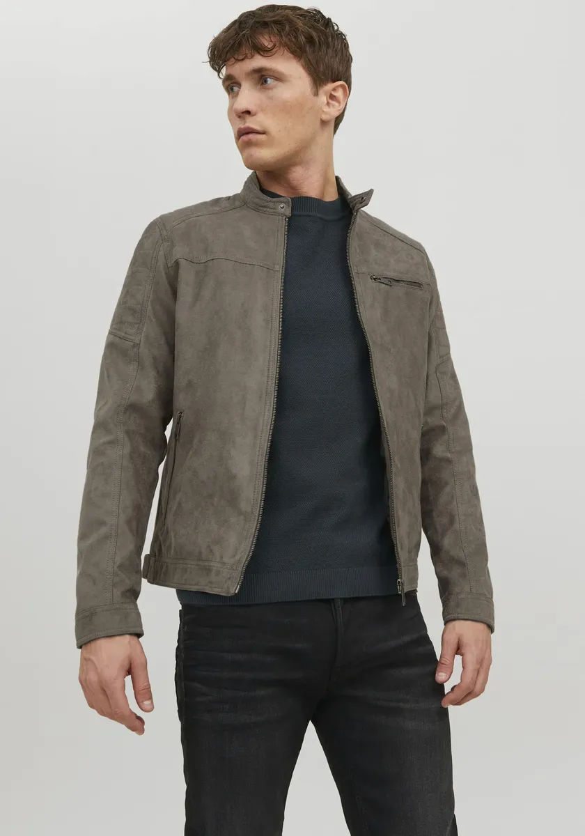 

Куртка из искусственной кожи Jack & Jones "JJEROCKY JACKET NOOS", цвет Falcon