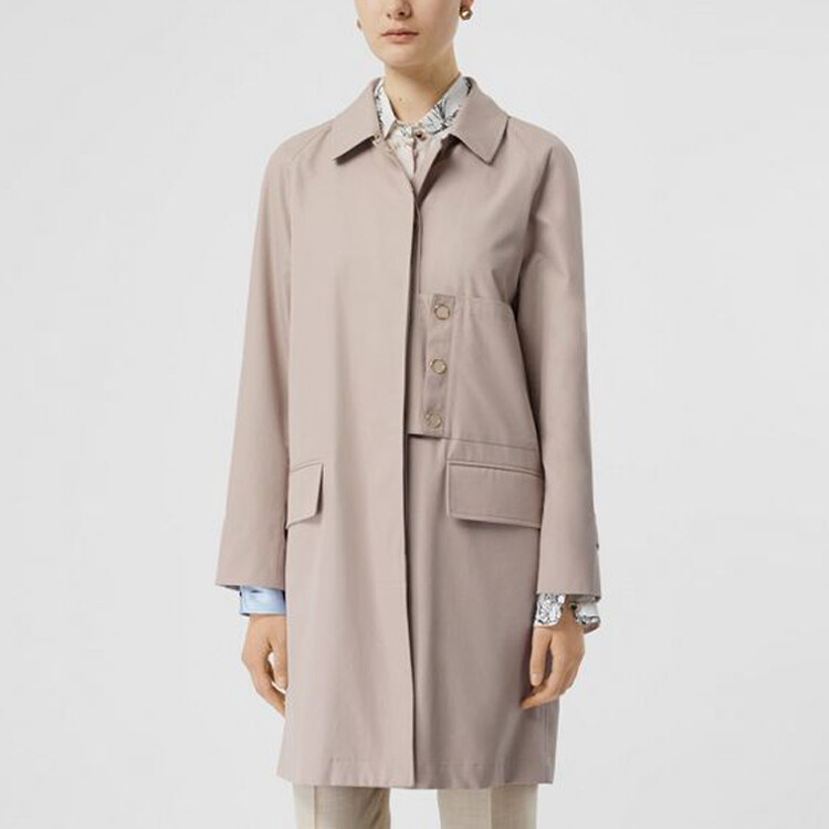 Пальто Burberry, женское, светло-абрикосовый — фото 4