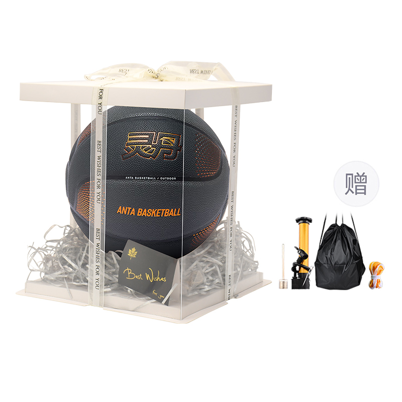 

ANTA Баскетбольный мяч PU Black Orange размер 7 тренировочный соревновательный China
