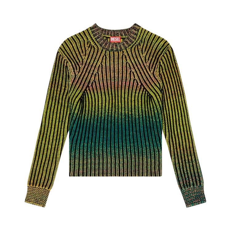 

Свитер Diesel Degrade Ribbed Crewneck Sweater Green, зеленый