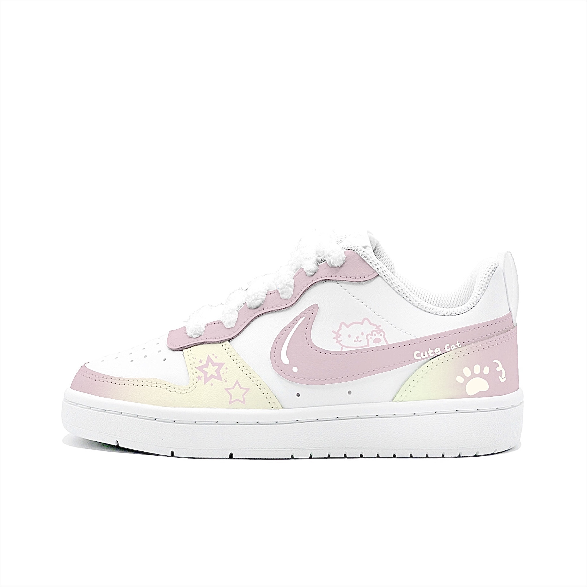 

Court Borough 2 детские скейтборд-кроссовки Unisex Nike, светло-розовый