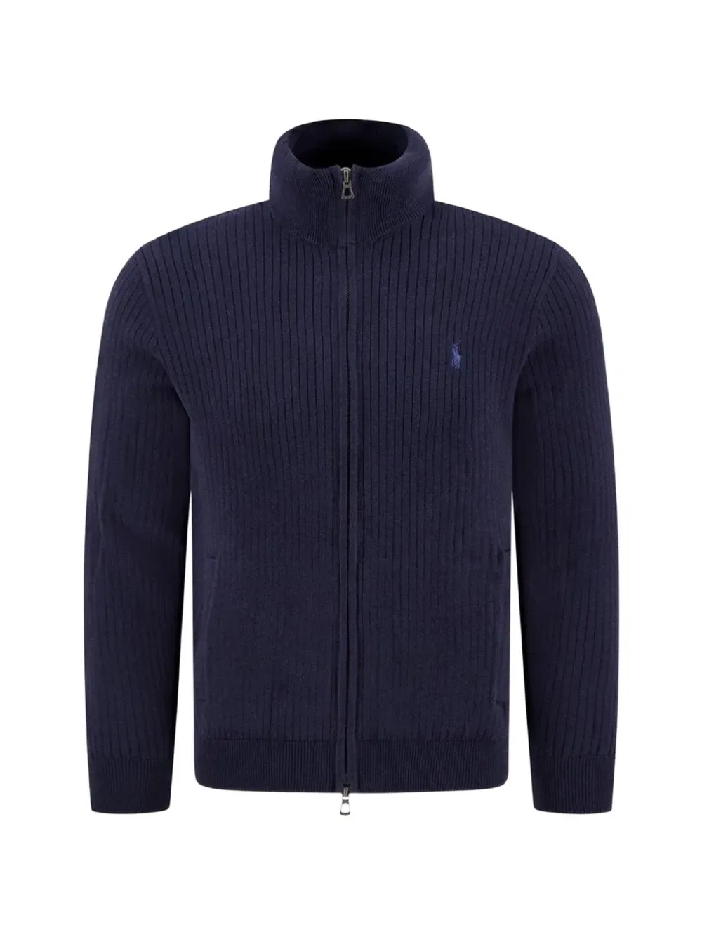 Ребристый свитшот на молнии Polo Ralph Lauren, синий
