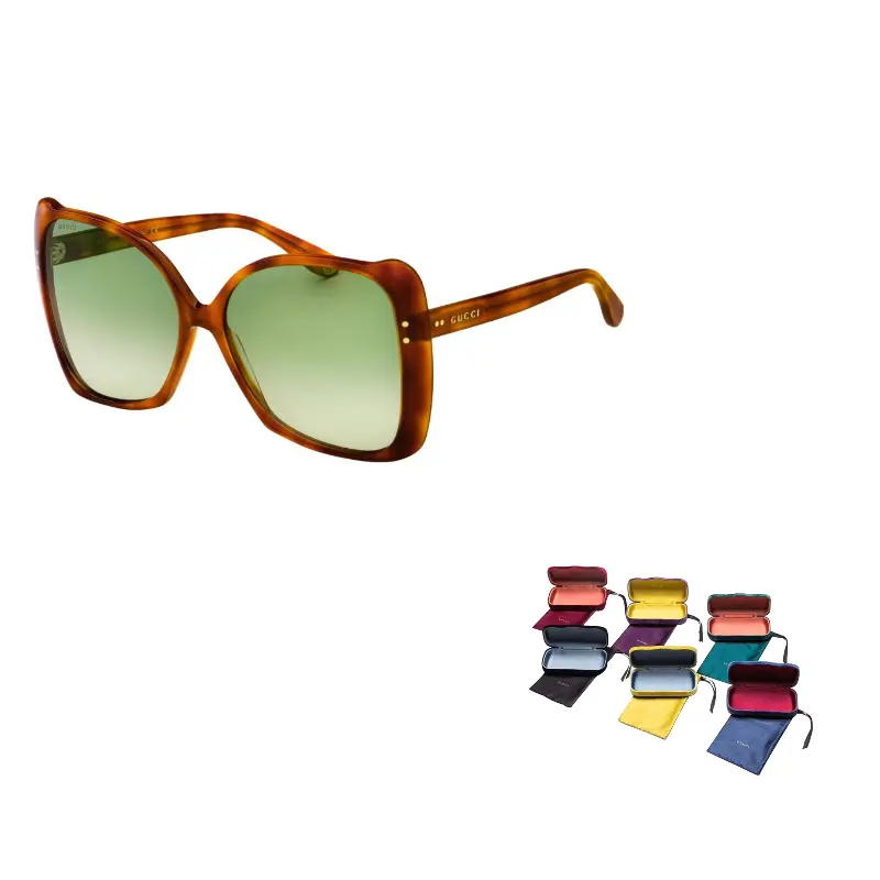 

GUCCI Солнцезащитные очки Unisex, Green/Tortoiseshell Frame
