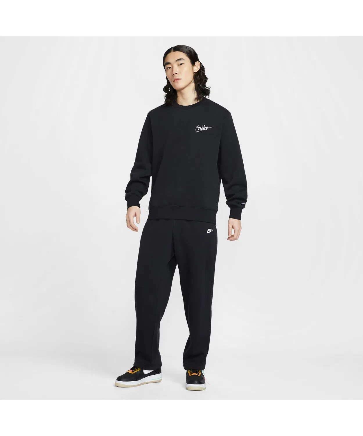 Свитшот Nike Club BB Crew с флисом, серый — фото 4