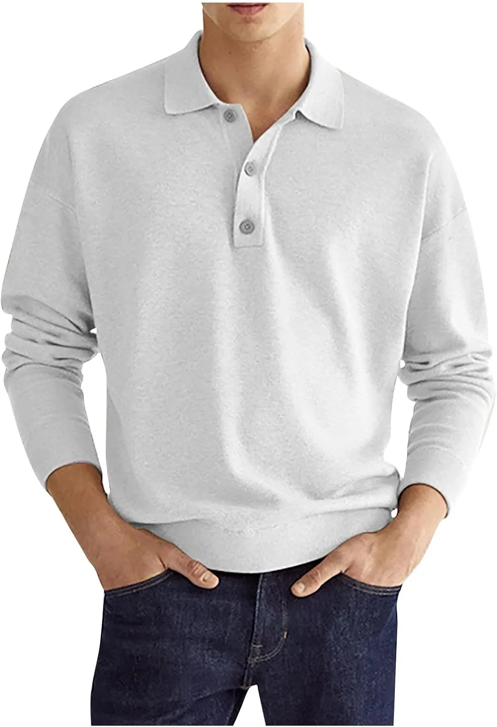 

Ymosrh мужская рубашка для бизнеса и работы, длинный рукав, Casual, Polo, осень-зима, M-3XL