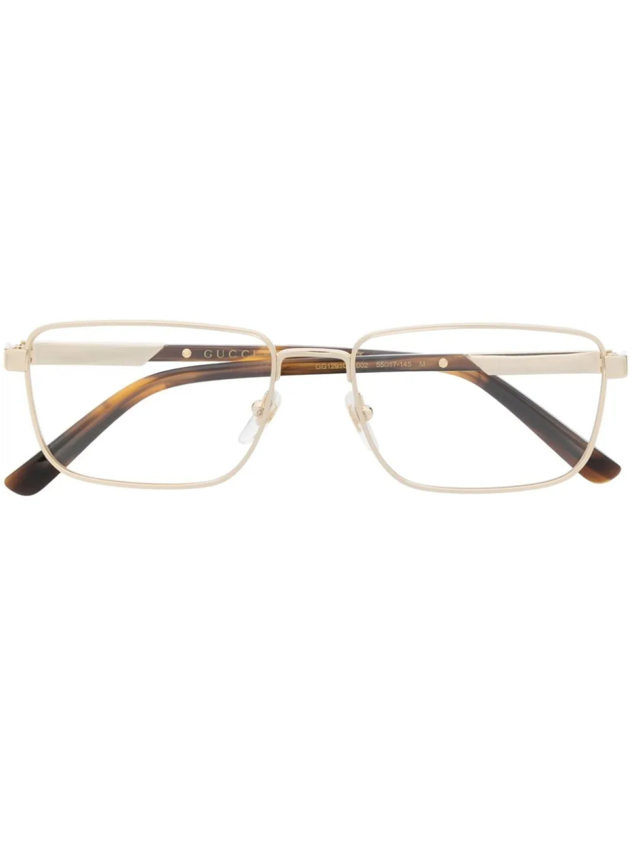 

Gucci Eyewear очки в прямоугольной оправе, золотой