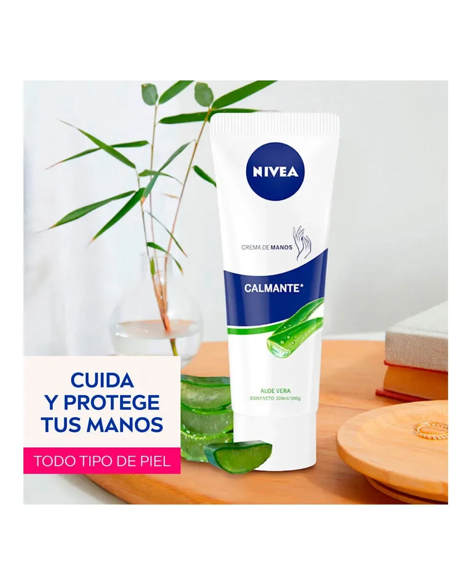 Успокаивающий крем для рук с алоэ вера 100 мл Nivea — фото 2