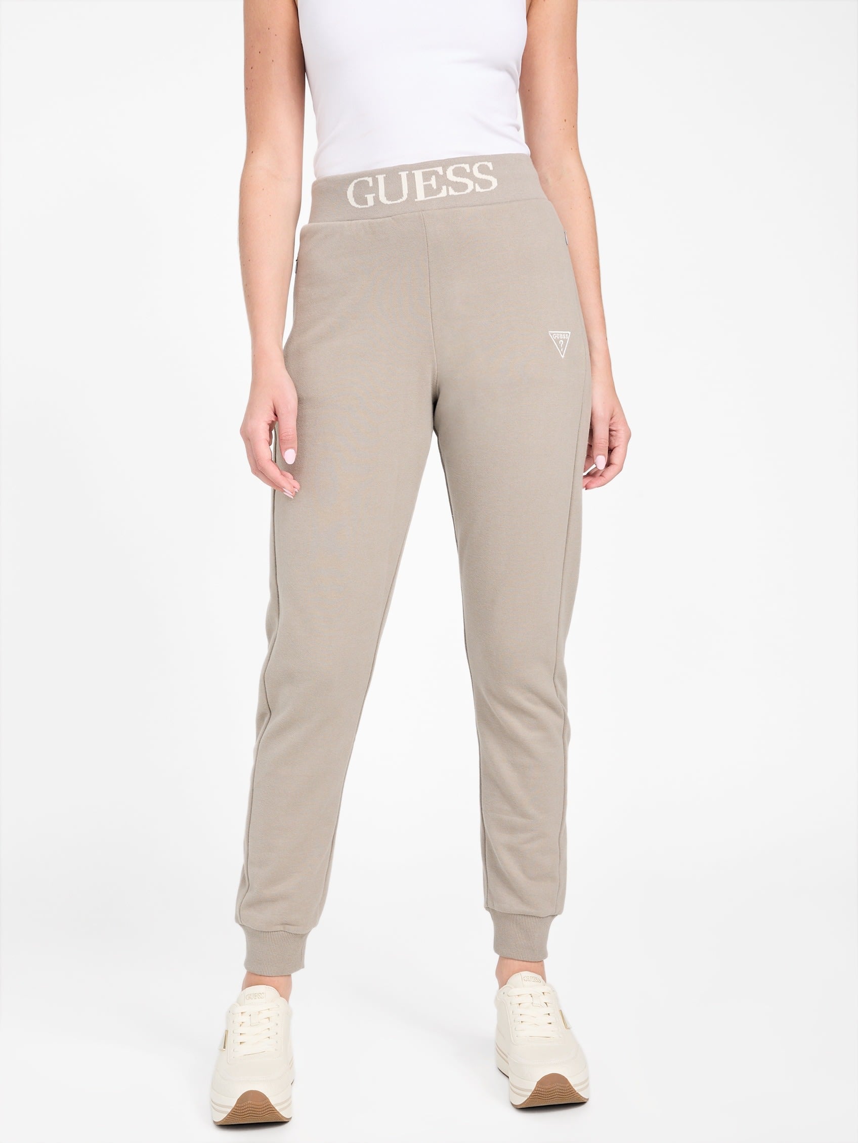 

Джоггеры с логотипом Alessia Guess Factory, цвет moondust