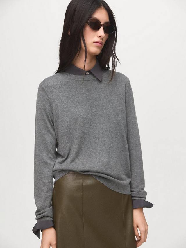 

Джемпер Lucca с круглым вырезом Mango, Medium Grey