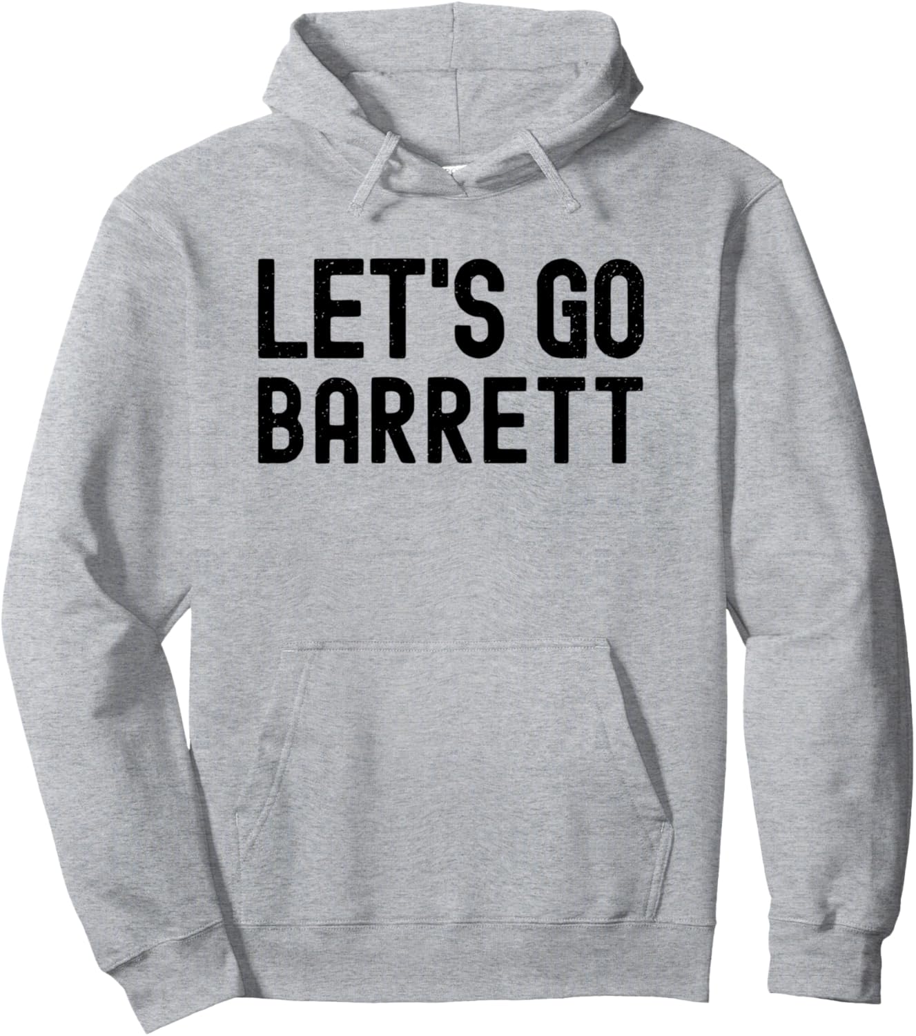 

Персонализированная толстовка Let's Go Barrett для мужчин и мальчиков на день рождения Lets Go Barrett Name Apparel, серый