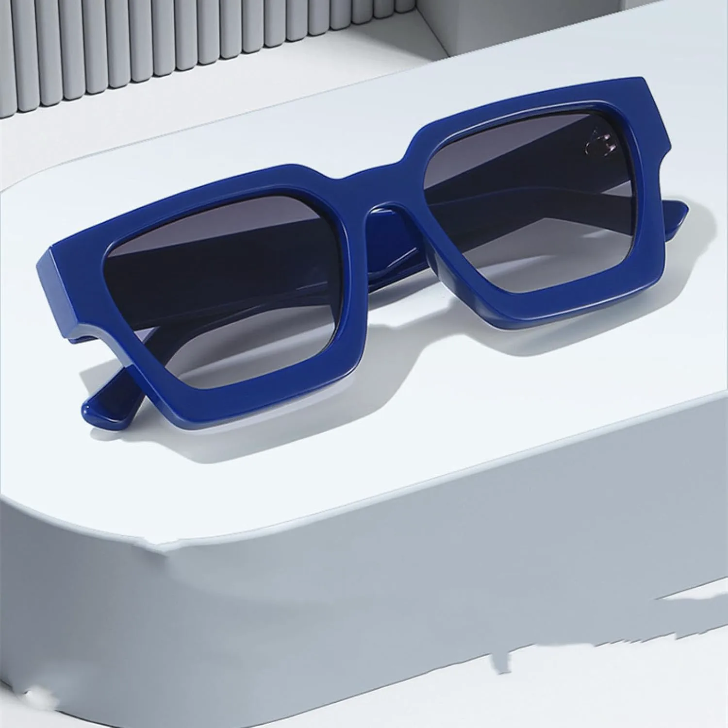 

Оправа для солнцезащитных очков маленького размера для мужчин и женщин, ретро, ​​унисекс, прямоугольная, зеленые, модные, роскошные, женские HHZZYVY, Black Blue