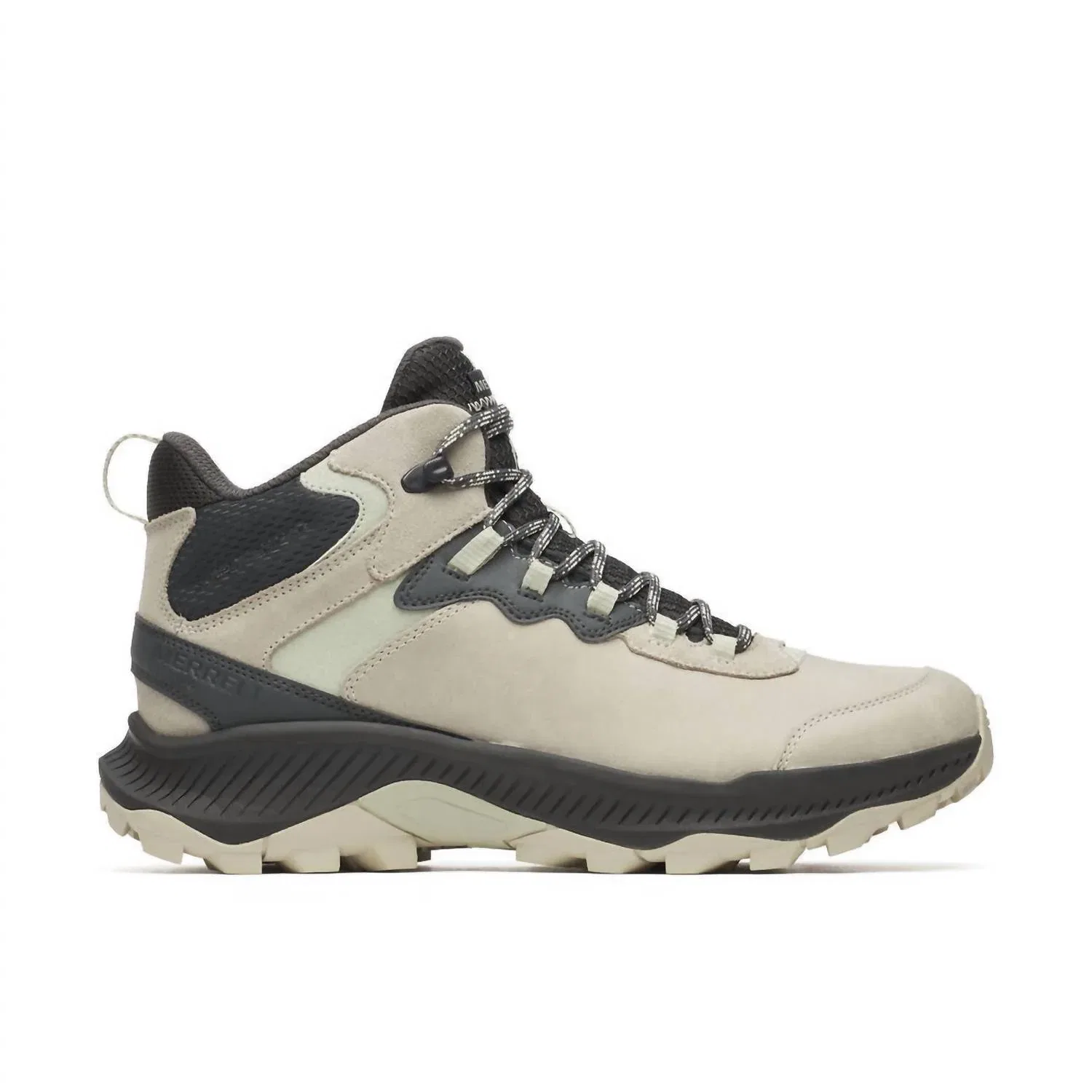 MERRELL Мужские кожаные водонепроницаемые ботинки Speed Strike 2 средней высоты, цвет базальт