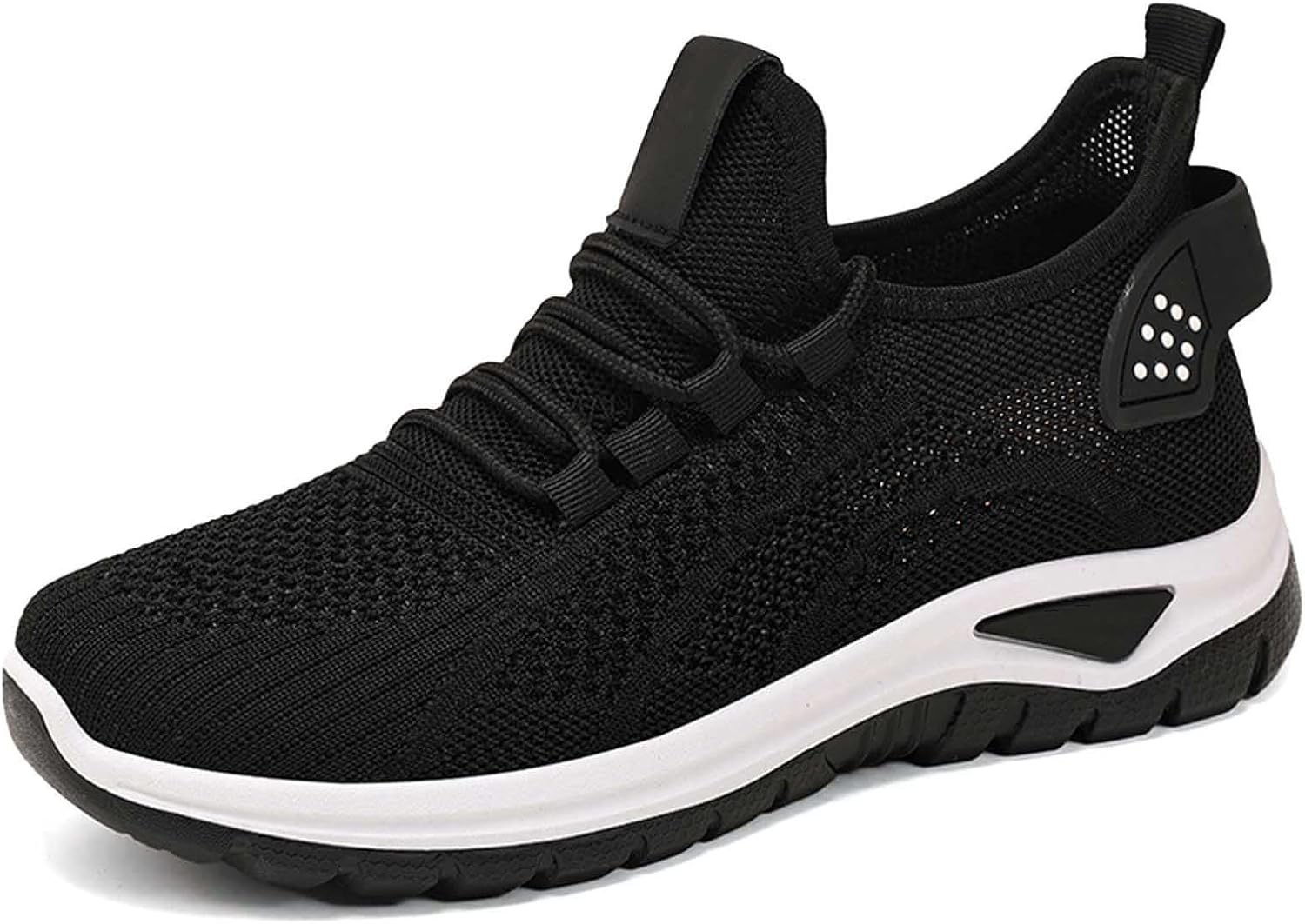 

Женские кроссовки с широкой носковой частью для тенниса и ходьбы, ортопедические, дышащие, из летящей плетеной сетки, повседневные кроссовки для бега, спортивная обувь для тренировок в зале, кроссовки с поддержкой свода стопы Ayziemezm, черный