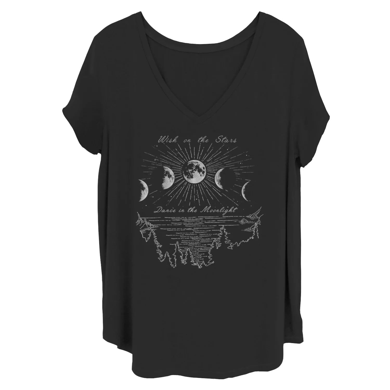 

Футболка Juniors' Wish On The Stars Dance In The Moonlight Unbranded, черный