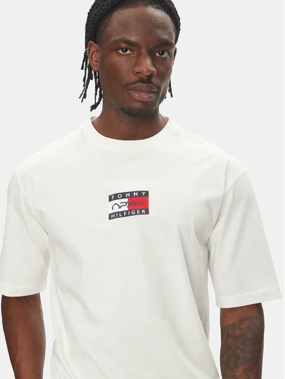 Футболка обычного кроя F1 Movie MW0MW41391 Tommy Hilfiger, белый — фото 4