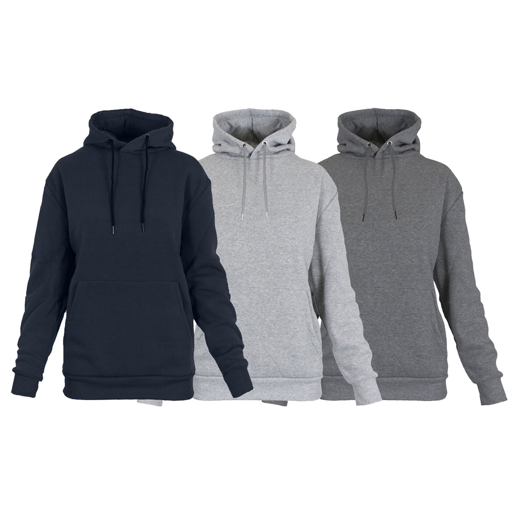 

Женская свободная толстовка с капюшоном на флисовой подкладке Blue Ice (3 шт.) Blue Ice, Navy-Heather Grey-Charcoal