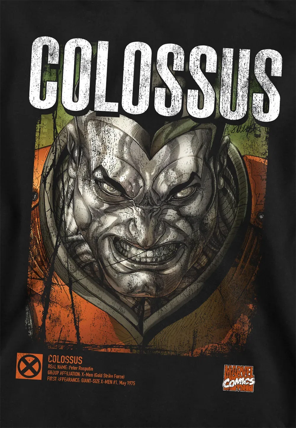 Детская толстовка X-Men Colossus Marvel, черный — фото 2