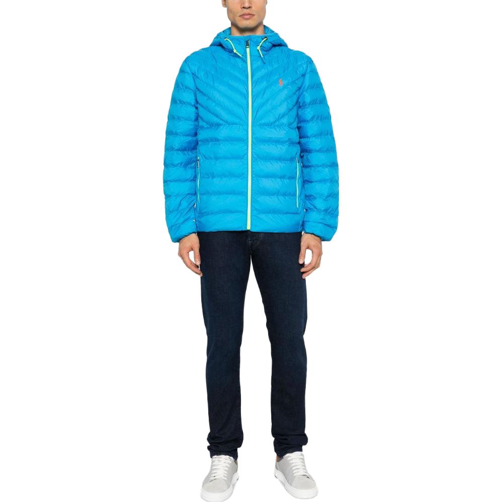 Polo Ralph Lauren Утепленная куртка на молнии, Sky Blue — фото 4