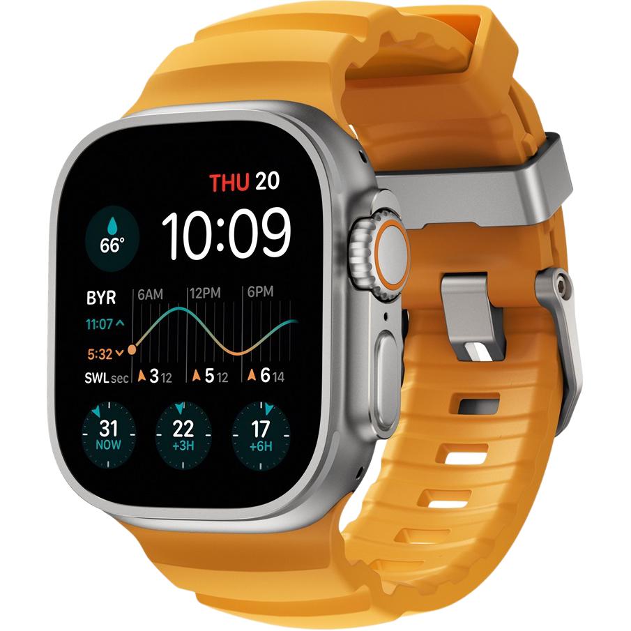 

Nomad Часы Strap Apple Compatibility FKM Fluoroelastomer Material Compatibility Apple Watch 49/45/44/42mm Watch Dial