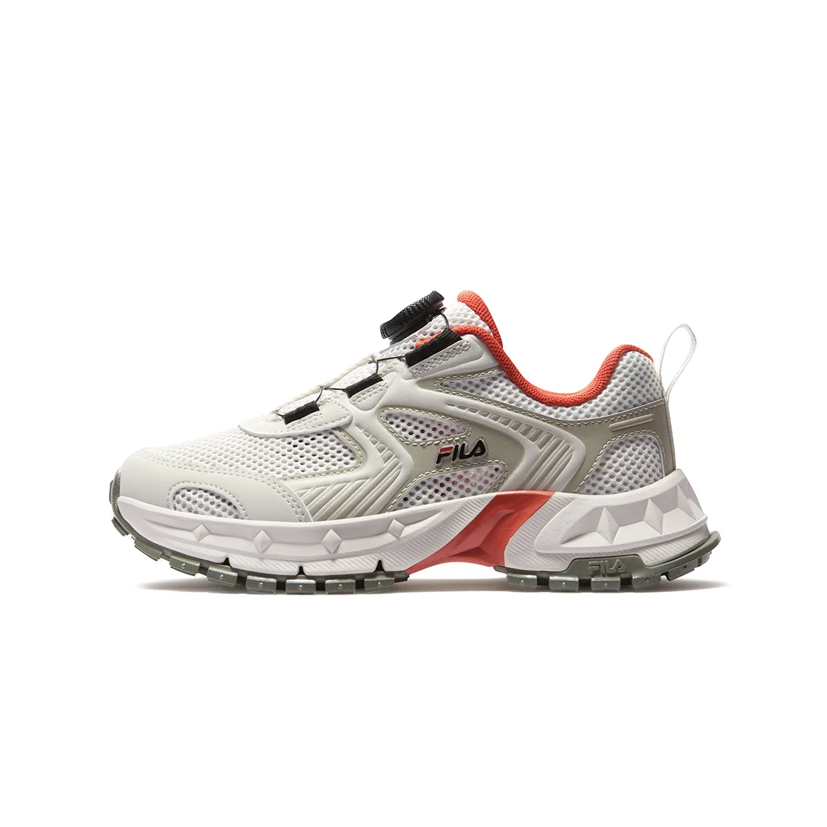 PERFORMANCE FPF Cheetah Synthetic Leather, Textile Outdoor Shoes Kids' FILA KIDS, f-ch castle серый/high-key серый — фото 3