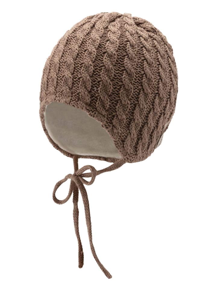 

Вязаная шапка Sterntaler, бежевый